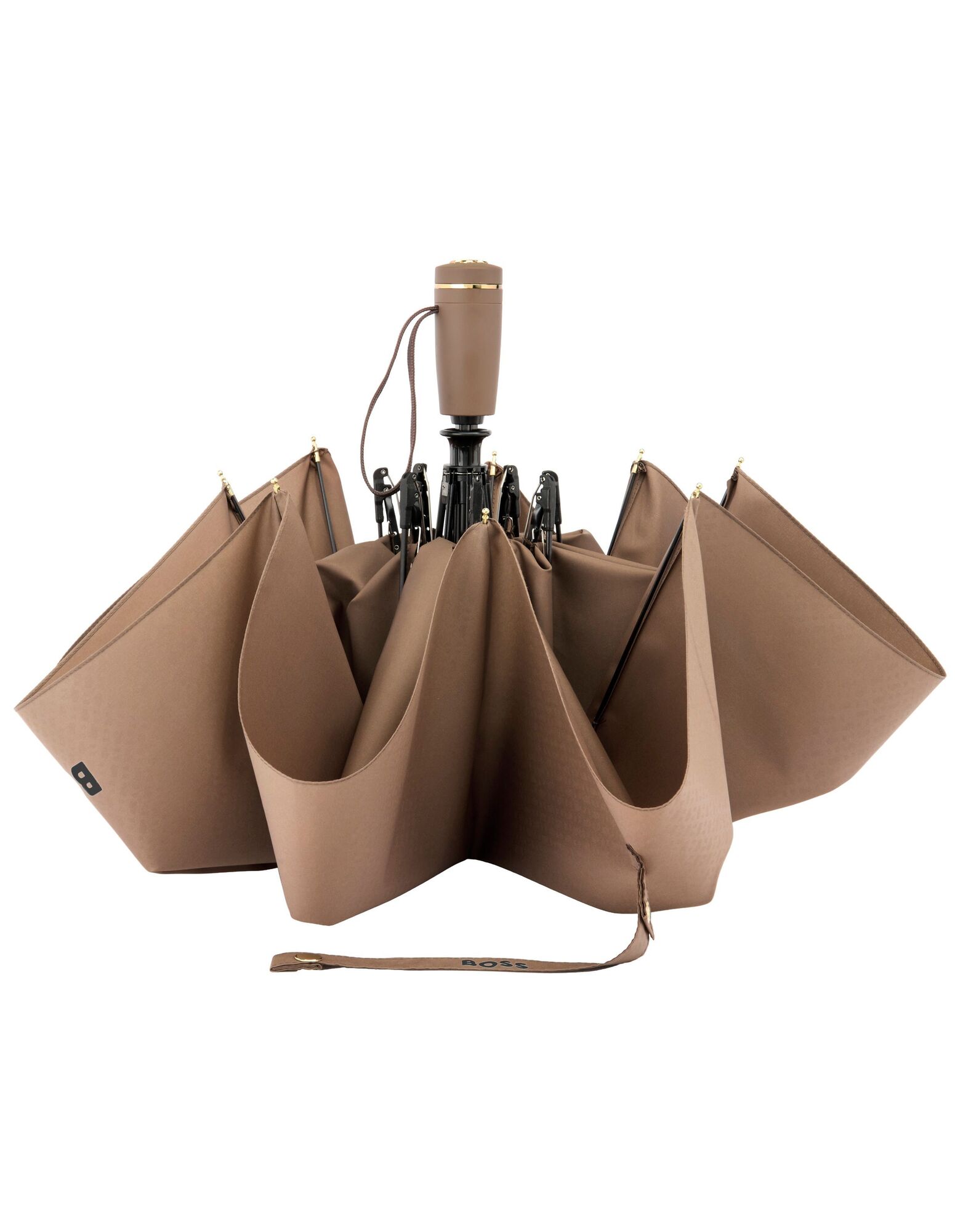 BOSS Pocket Umbrella Double B Camel NEW - Image 2