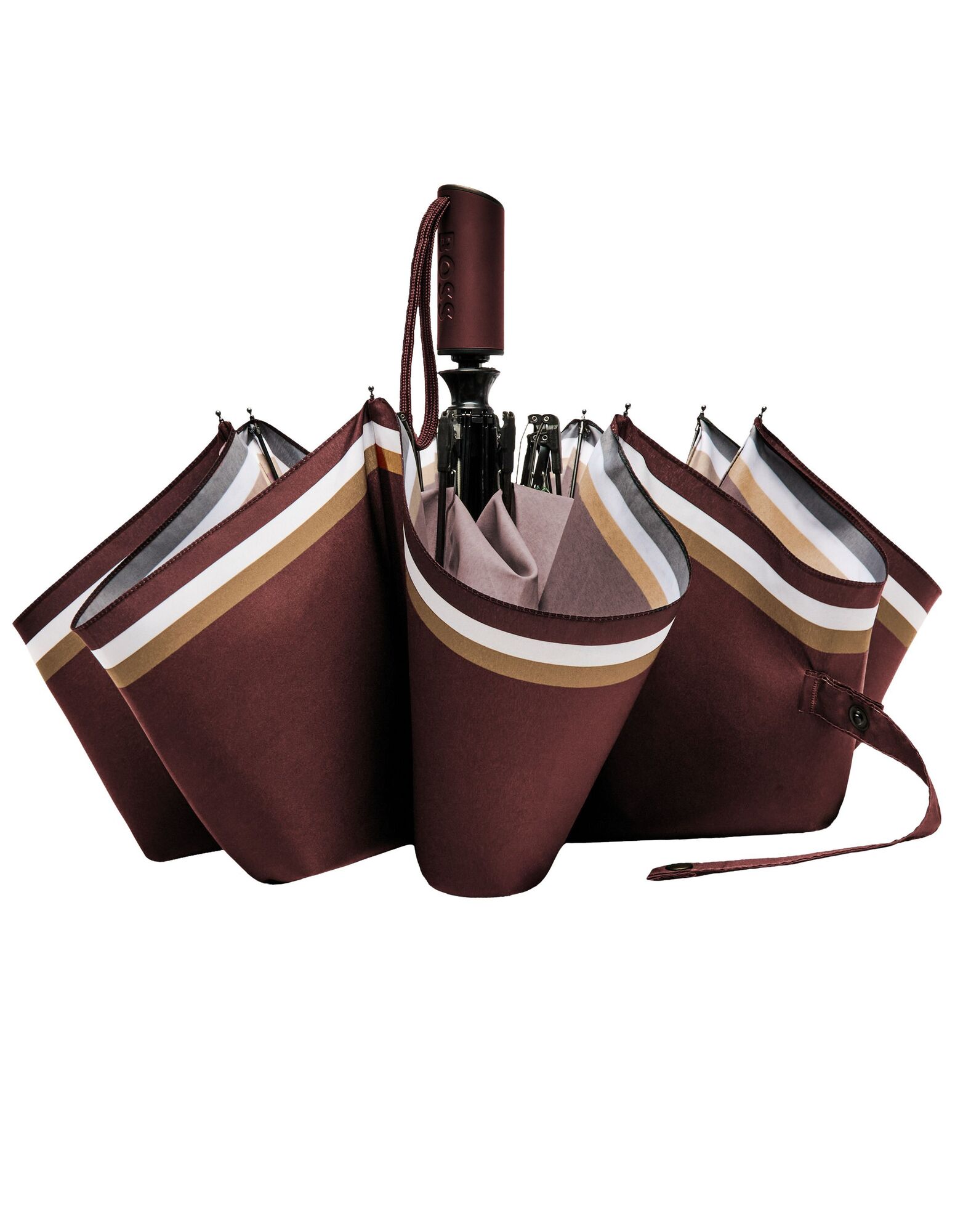 BOSS Pocket Umbrella Varsity Burgundy NEW - Image 4