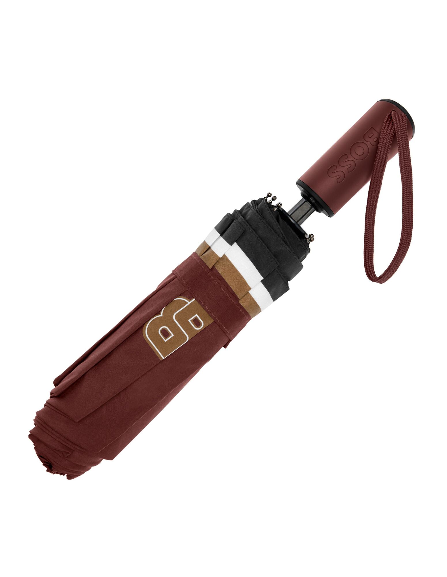 BOSS Pocket Umbrella Varsity Burgundy NEW