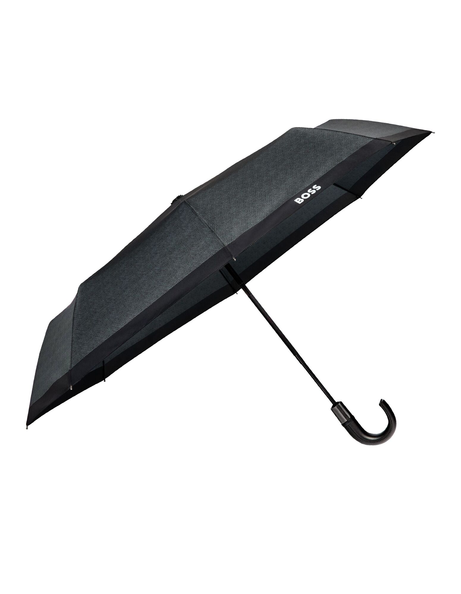 BOSS Pocket Umbrella Chevron Dark Grey NEW - Image 3
