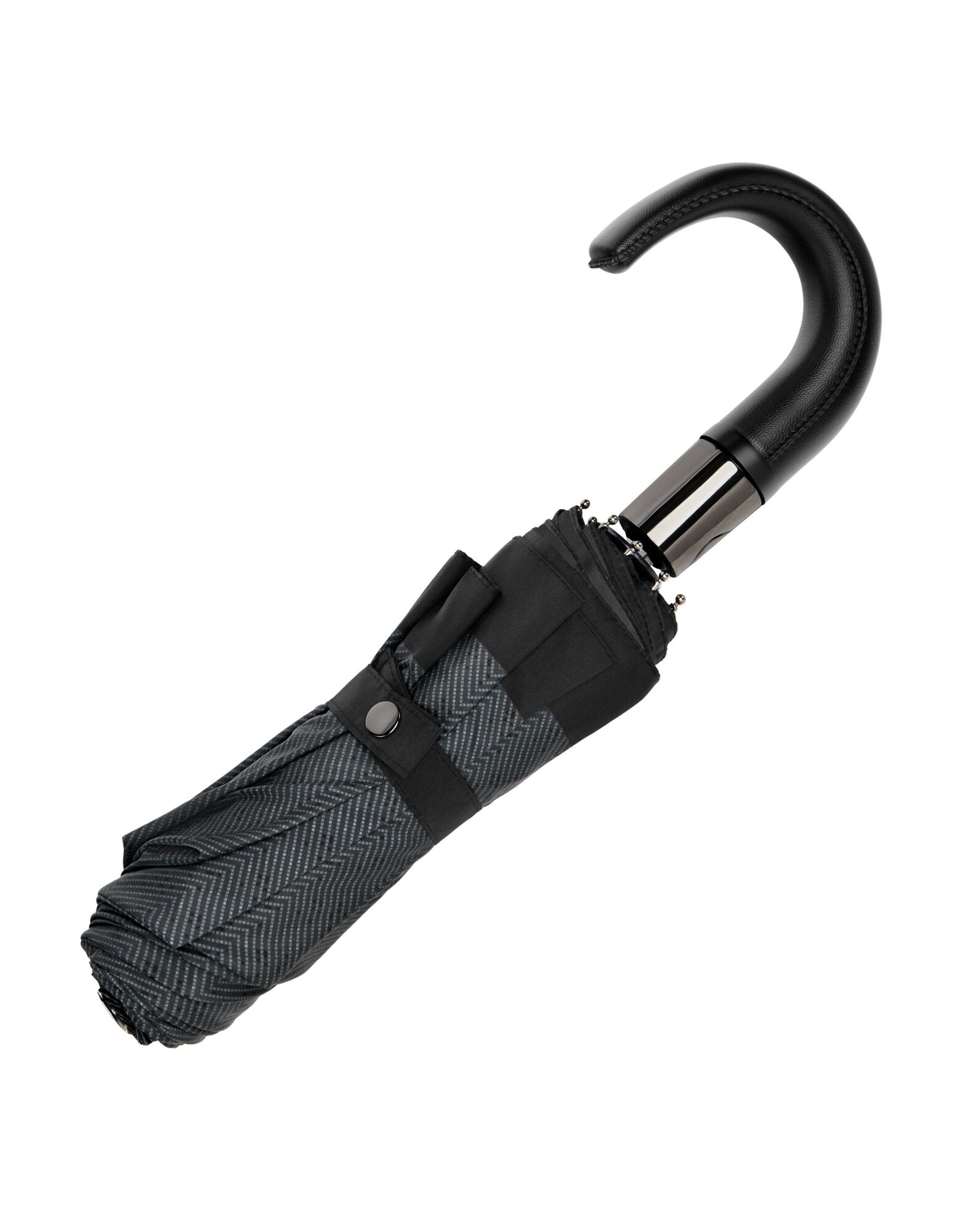 BOSS Pocket Umbrella Chevron Dark Grey NEW