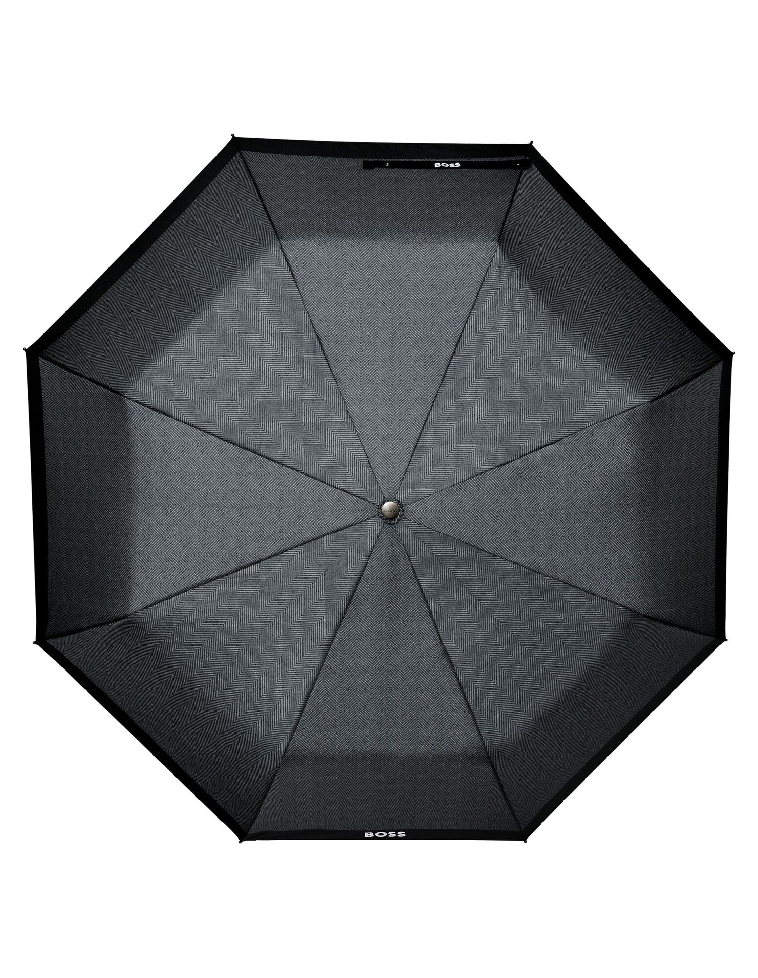 BOSS Pocket Umbrella Chevron Dark Grey NEW - Image 5
