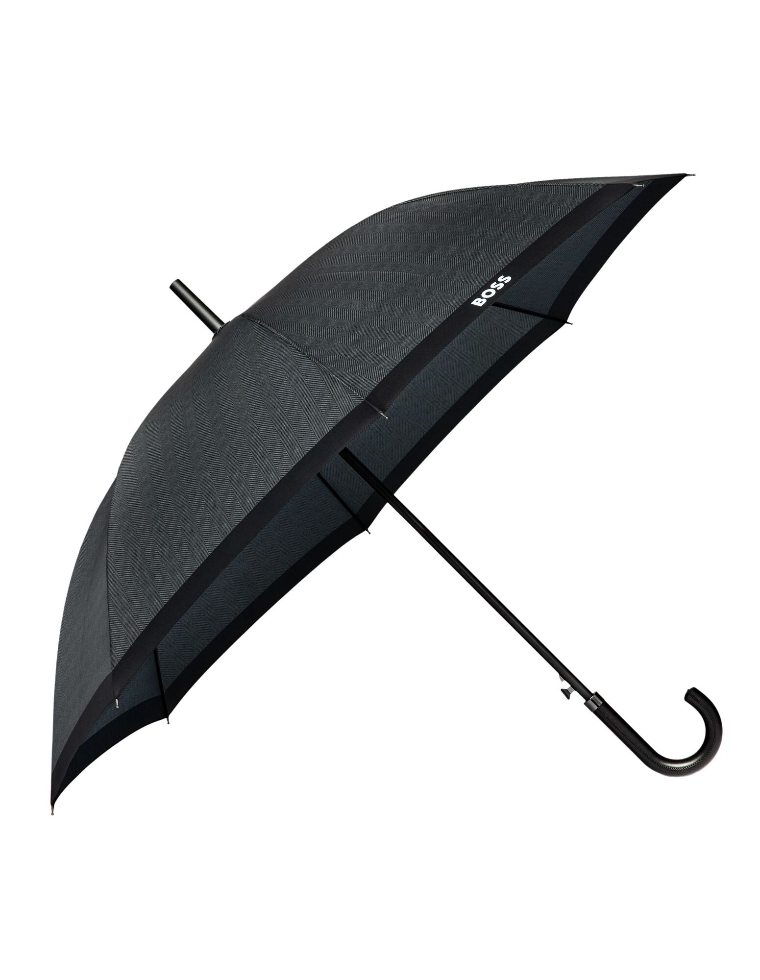 BOSS Golf Umbrella Chevron Dark Grey NEW