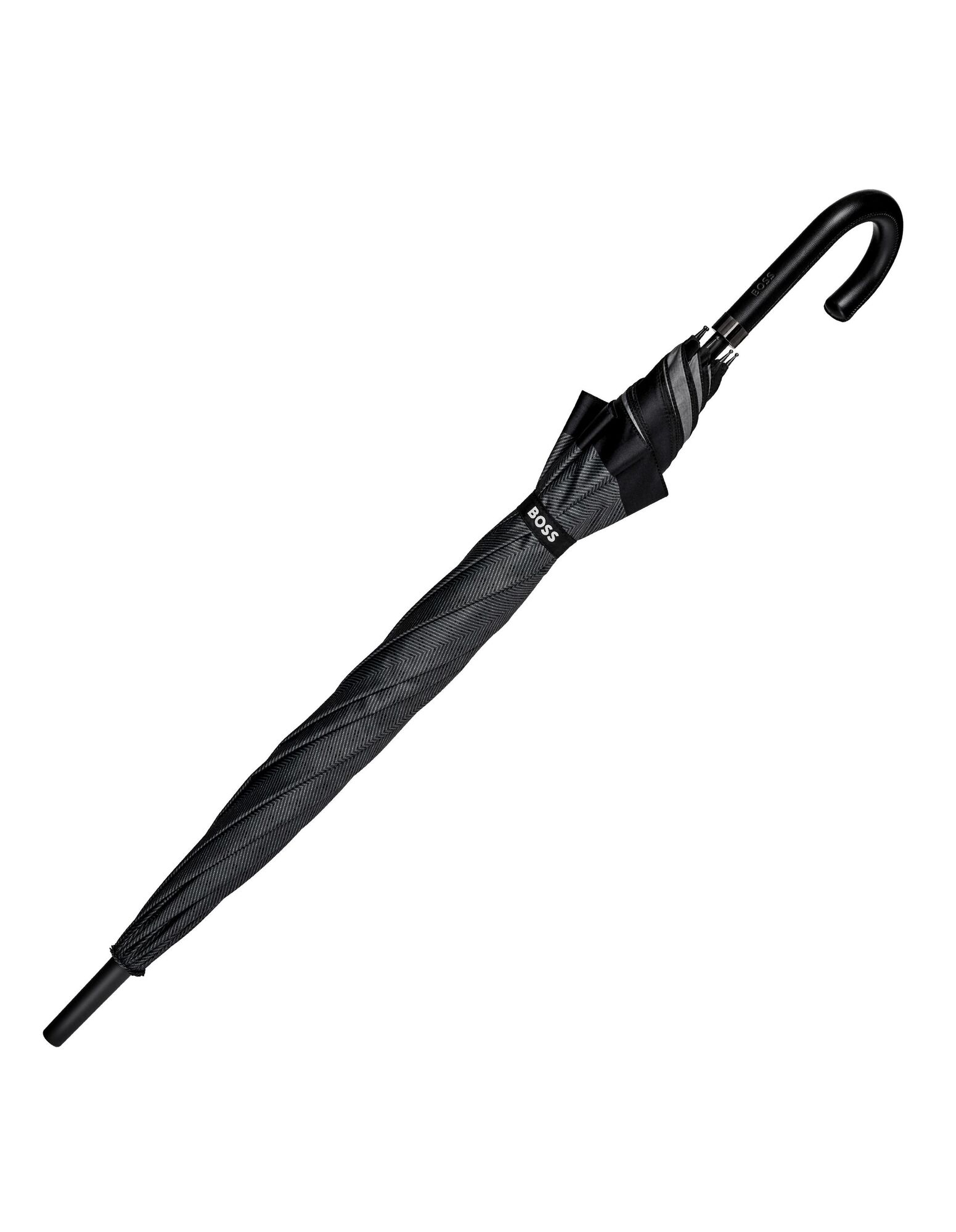 BOSS Golf Umbrella Chevron Dark Grey NEW - Image 4
