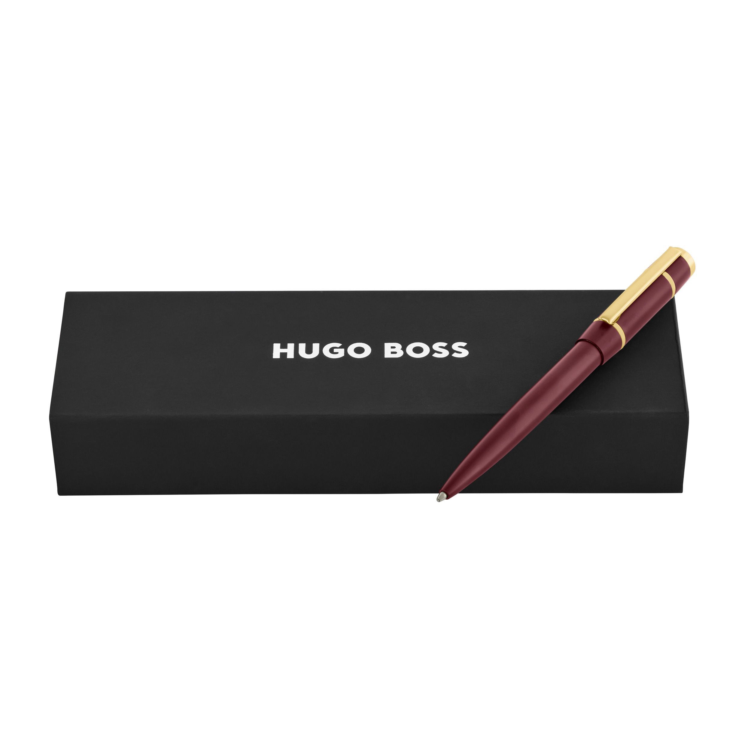 HUGO BOSS Ballpoint Pen Rive Signature Burgundy NEW - Image 4