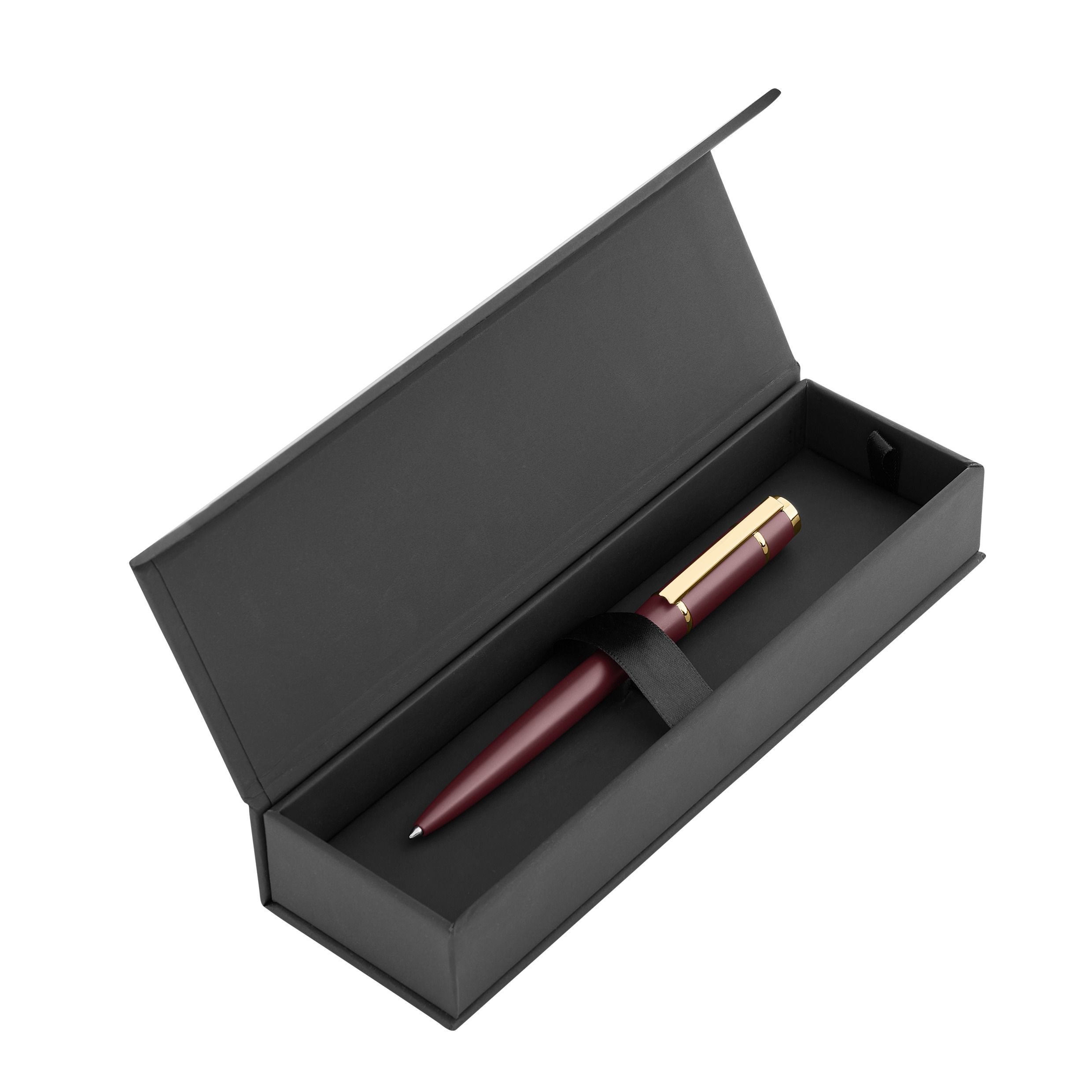 HUGO BOSS Ballpoint Pen Rive Signature Burgundy NEW - Image 5