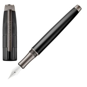 HUGO BOSS Fountain Pen Striato Black  NEW