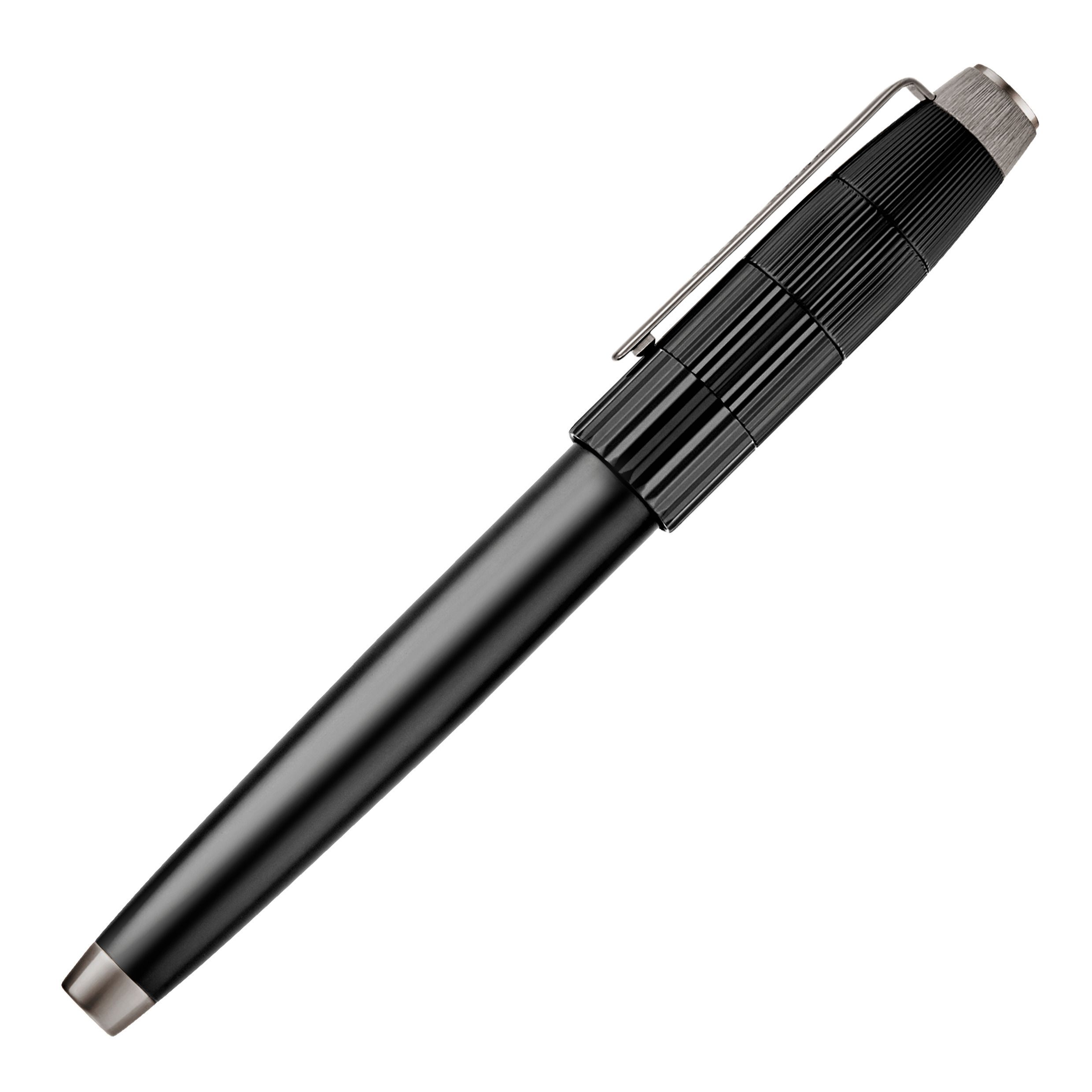 HUGO BOSS Fountain Pen Striato Black NEW - Image 3