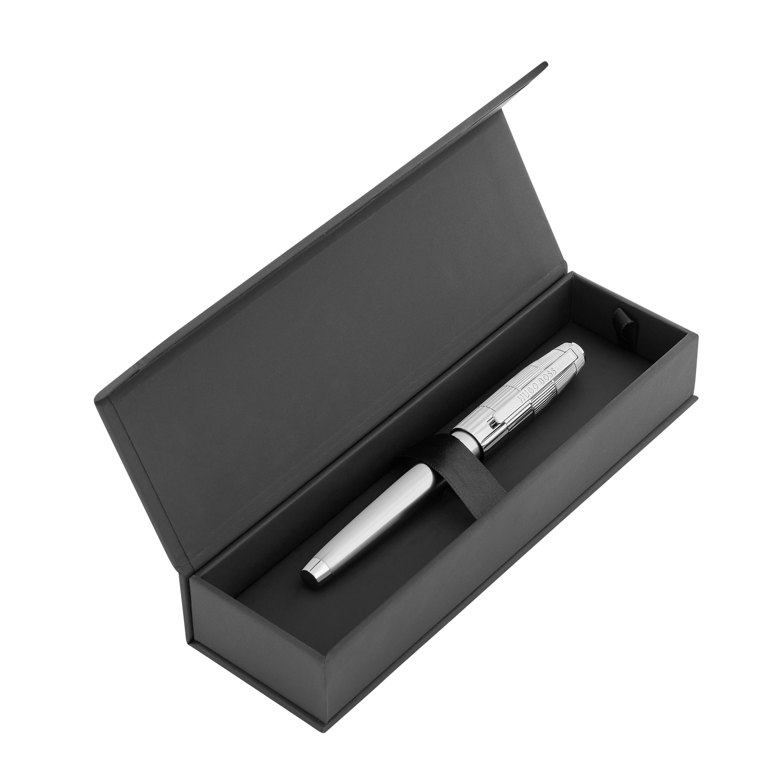 HUGO BOSS Fountain Pen Striato Chrome NEW - Image 7