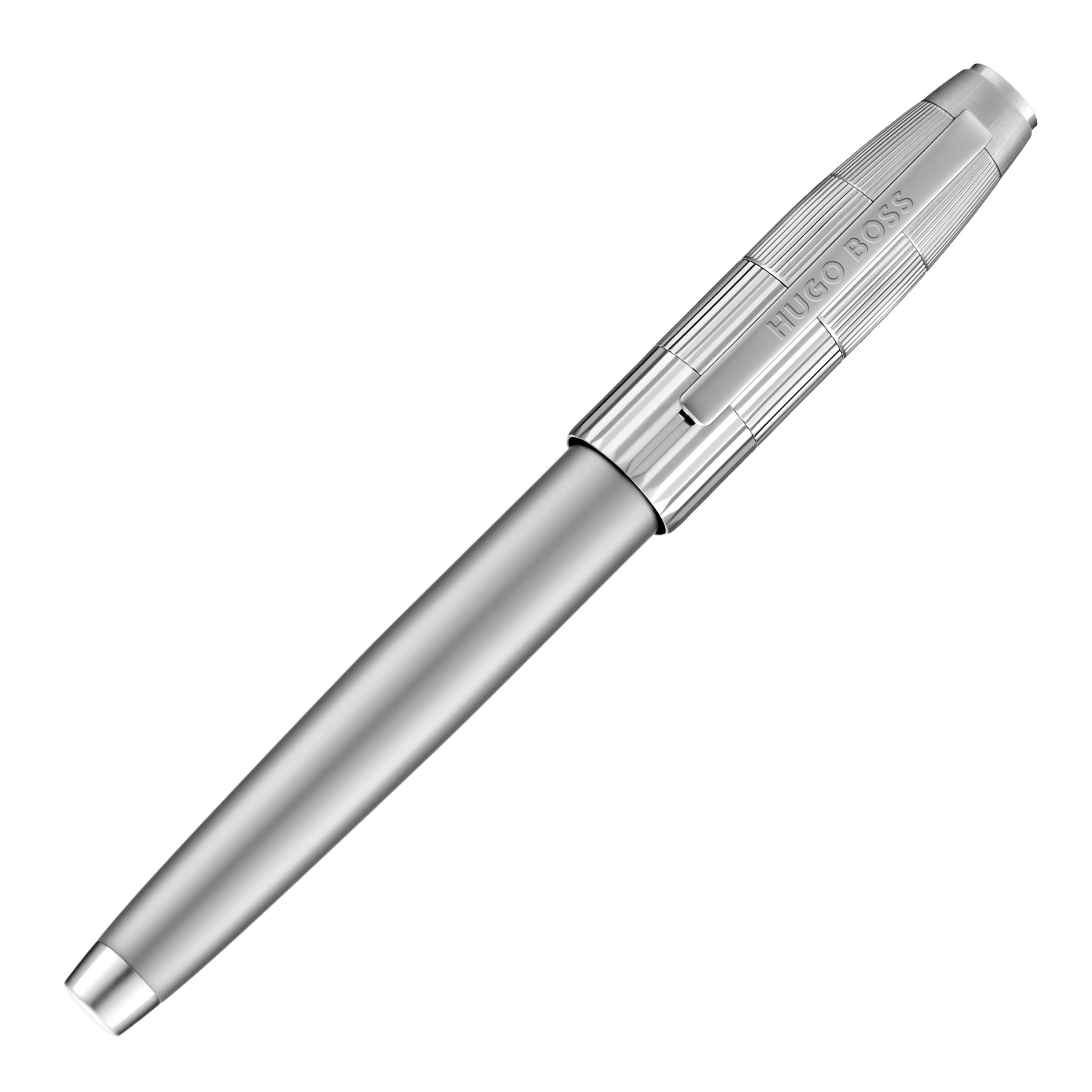 HUGO BOSS Fountain Pen Striato Chrome NEW - Image 3