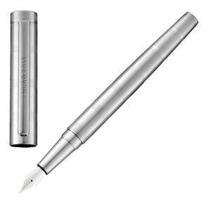 HUGO BOSS Fountain Pen Loop Stripes Chrome  NEW
