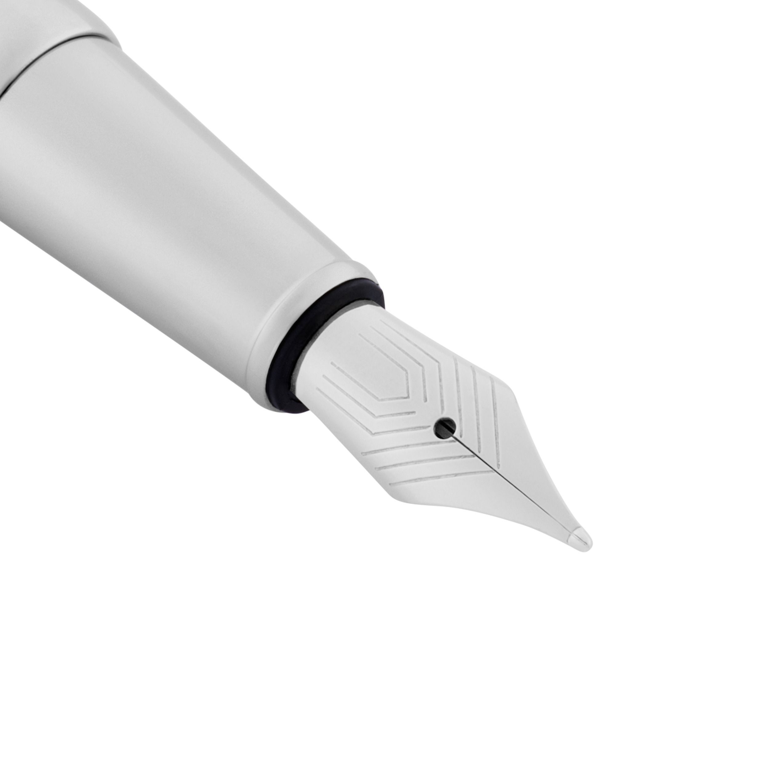 HUGO BOSS Fountain Pen Loop Stripes Chrome NEW - Image 4