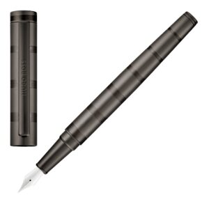 HUGO BOSS Fountain Pen Loop Stripes Gun   NEW