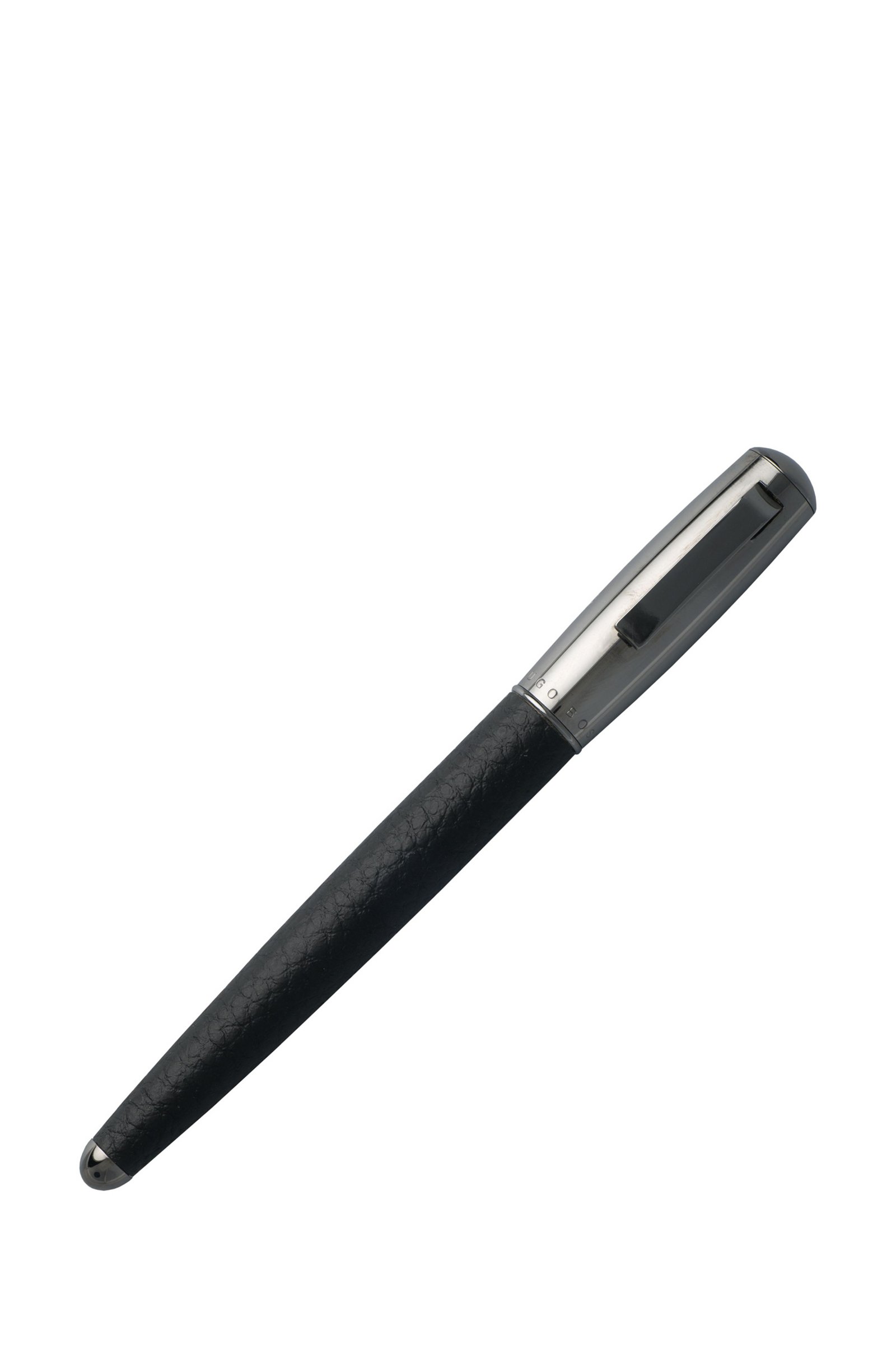 Hugo Boss Pure Black Leather Fountain Pen - Image 2