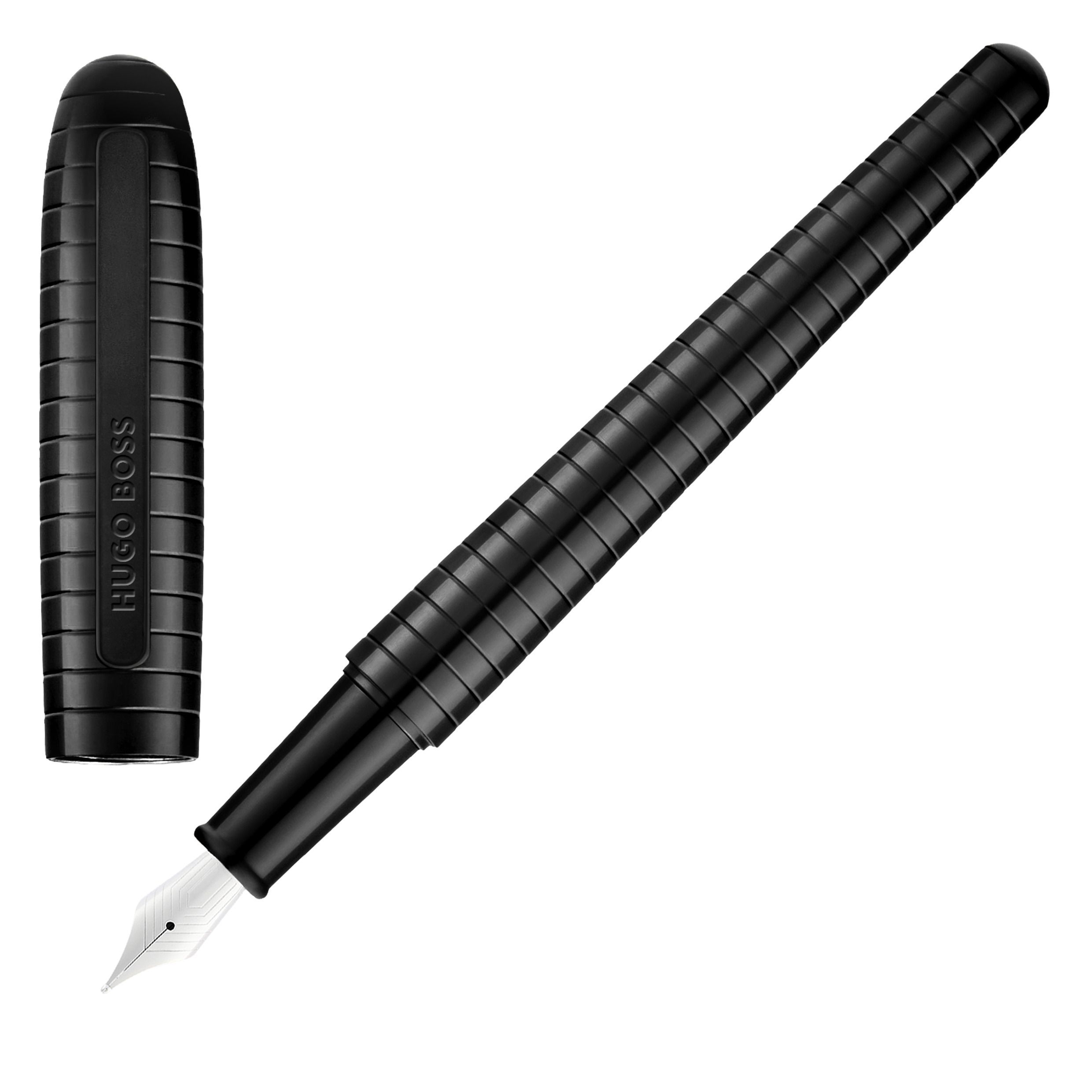 HUGO BOSS Fountain Pen Contour Soft Bauhaus Black NEW