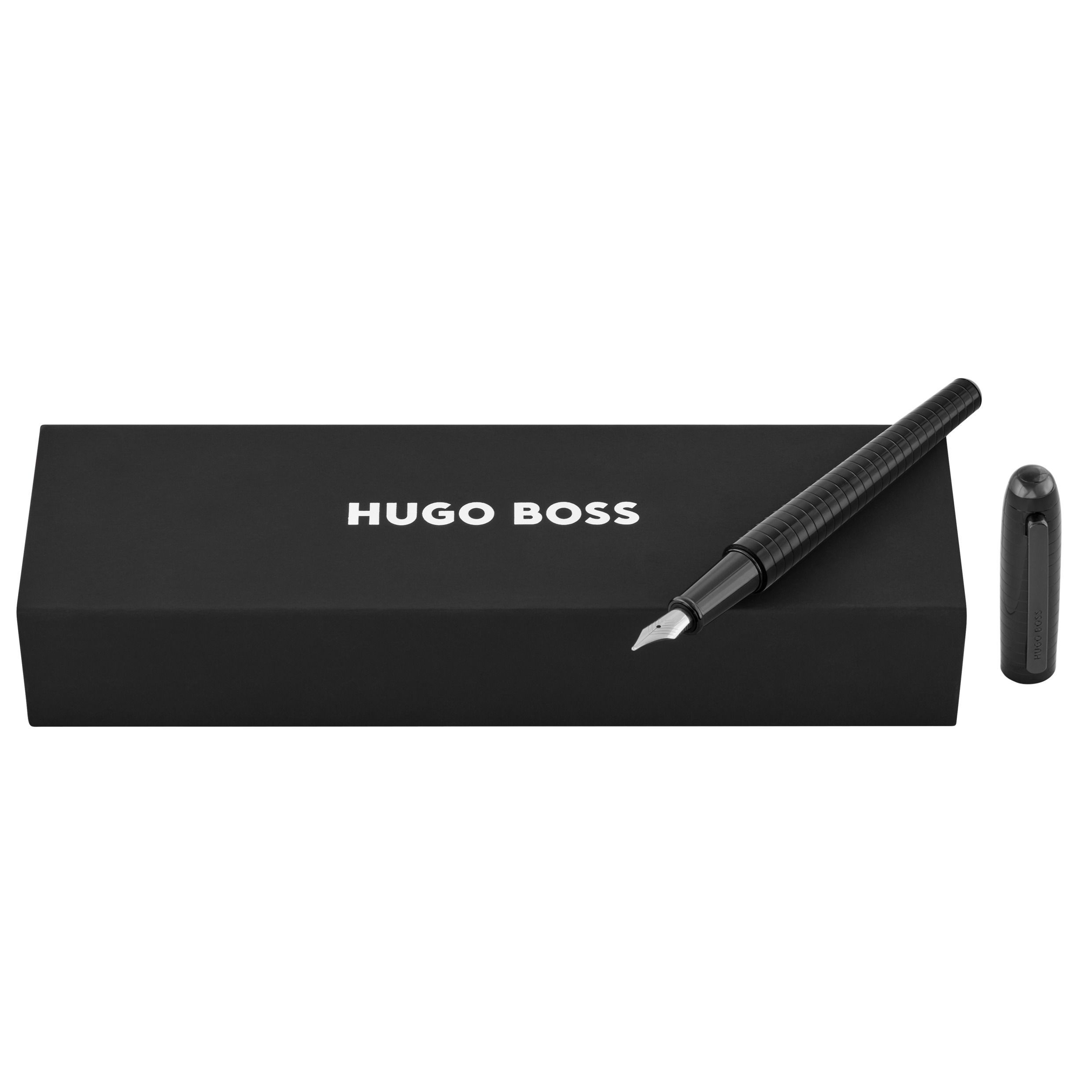 HUGO BOSS Fountain Pen Contour Soft Bauhaus Black NEW - Image 4