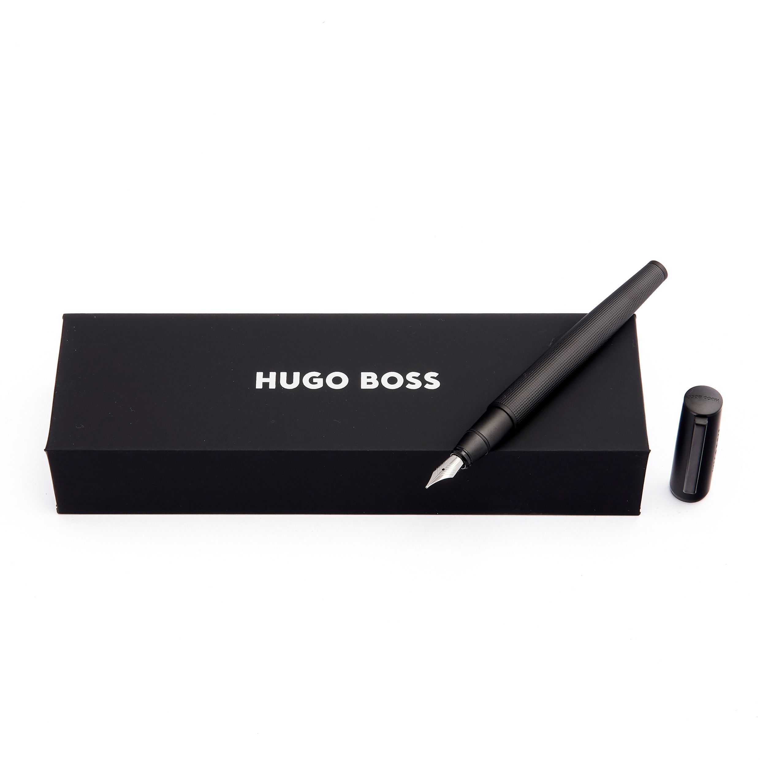 HUGO BOSS Fountain Pen Arche Iconic Black NEW - Image 4