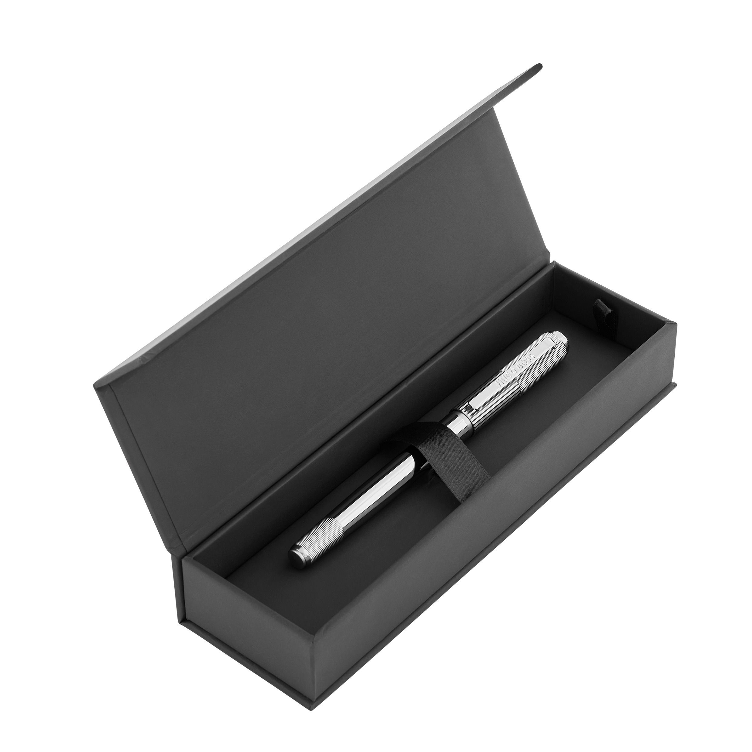 HUGO BOSS Fountain Pen Striade Chrome NEW - Image 6